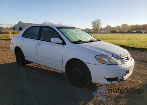 2003 Toyota Corolla Ce from USA, damaged, VIN 1NXBR32E03Z057316